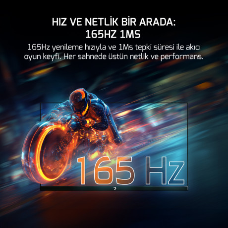 GAMEPOWER 24" LUNIS L10 FLAT 165Hz 1Ms IPS FHD Pivot Gaming Monitör (Sıfır Ölü Piksel Garantili)